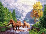 Картина "Бегущие лошади"