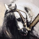 Гобеленовое панно "Конь сбруя"